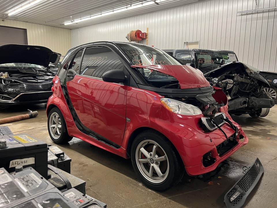 2015 SMART FORTWO PASSENGER RIGHT FRONT DOOR POWER WINDOW RALLY RED ECF ...