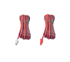 2x Speaker Wires 3 Meter Each With RED WHITE Connector For SONY AUDIO SYSTEM