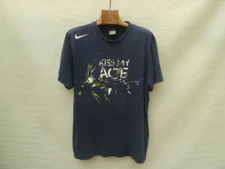 Nike DriFit Kiss My Ace  Crew neck Men's Shirt Large Black Swoosh Logo