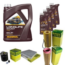 MANN Inspektionspaket 9L MANNOL Longlife 504/507 5W-30 für Mercedes S211 MANN Inspektionspaket 9L MANNOL Longlife 504/507 5W-30 für Mercedes S211