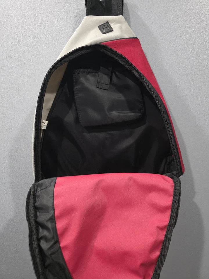 Gemline Vintage Coca Cola Sling Crossbody Shoulder Back Pack Red/White/Black - Image 3 of 4