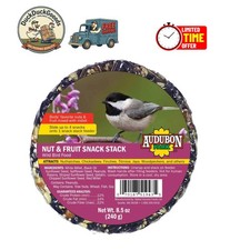 8.5 Oz Nut  Fruit Snack Stack Wild Bird Food - Attracts Birdwatching Delight