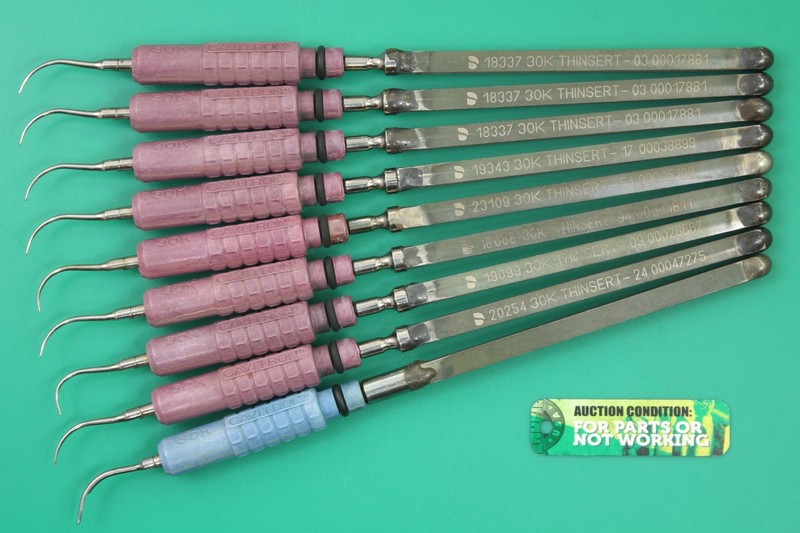 Cavitron Ultrasonic 30K Scaler Inserts (9pk) - HANDPIECE USA for REPAIR -