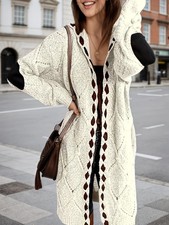 Retro Cardigan Soft And Warm Women  s Retro Cardigan Front Sleeve Open Button, Au
