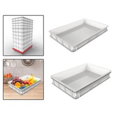 Pizza Dough Proofing Box 16" x 12" Stackable Multifunctional Dough Container for