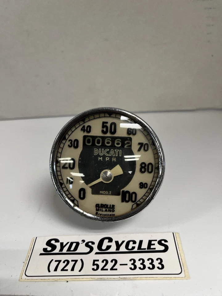 Vintage Ducati 160 Monza Jr 1964-67 A.Rolle Speedometer - Image 2 of 4