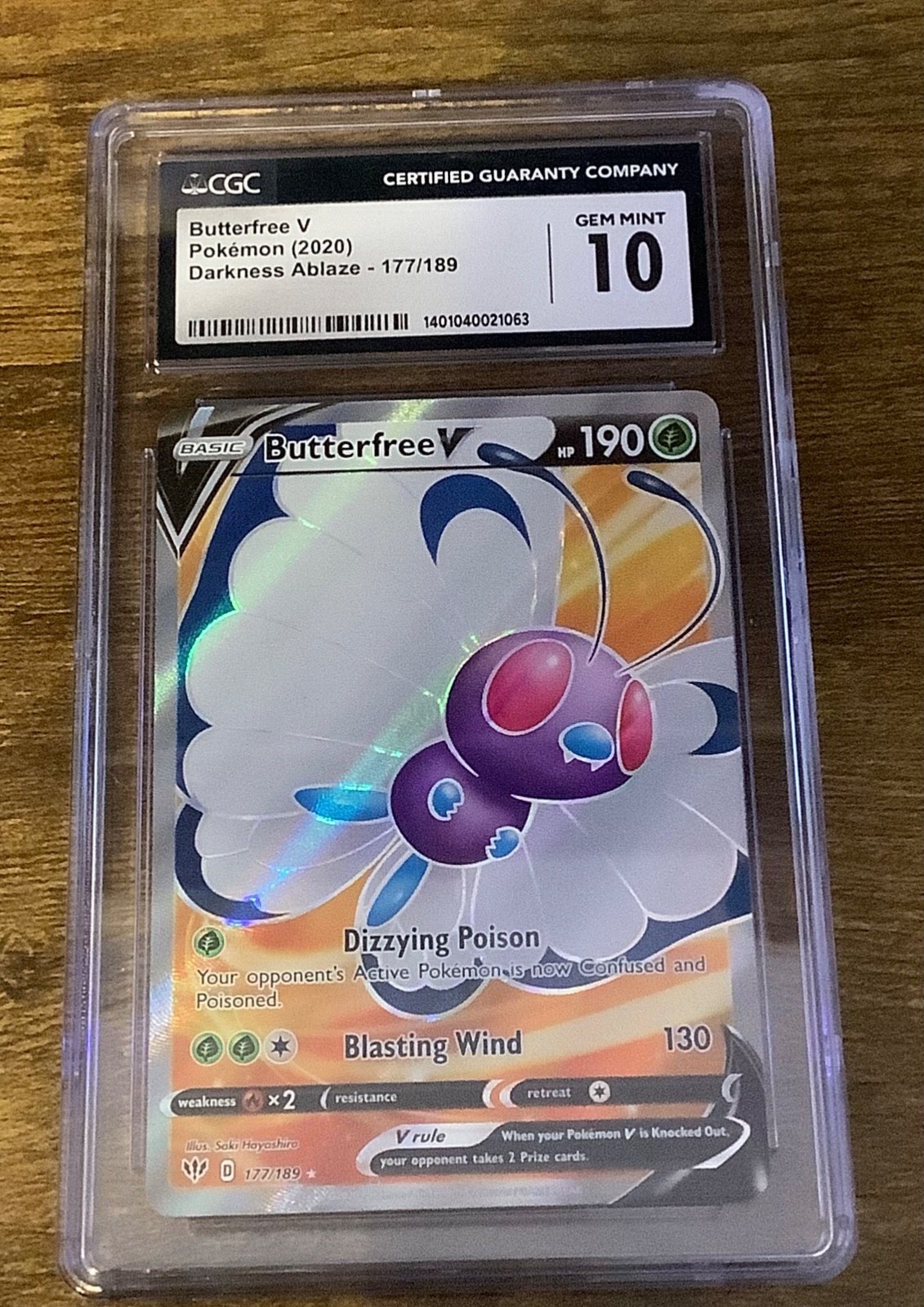 CGC 10 Butterfree V Pokemon (2020) Darkness Ablaze - 177/189