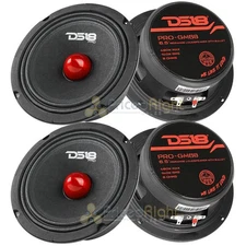 4 DS18 PRO-GM6B 6.5" Midrange Bullet Speakers 480 Watts Max Power 8 Ohm Speaker