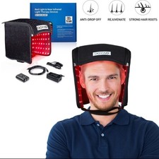 224 LED 880nm Infrared Light Therapy Cap For Hair Loss Regrowth Treatment Helmet
