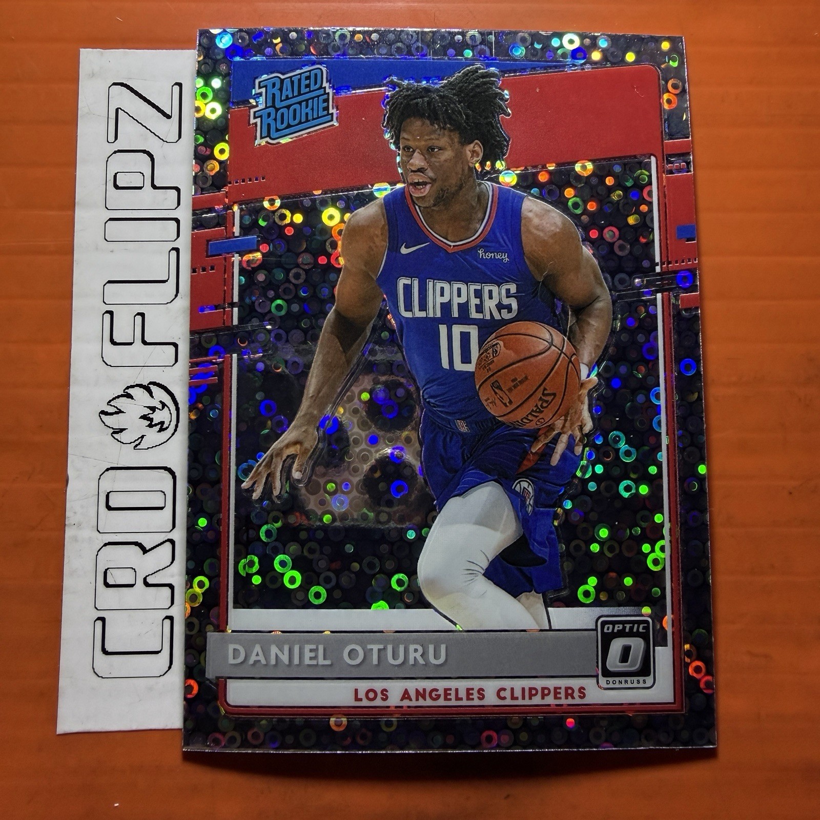 2020-21 Donruss Optic Daniel Oturu Holo Fast Break Prizm Rated Rookie #183