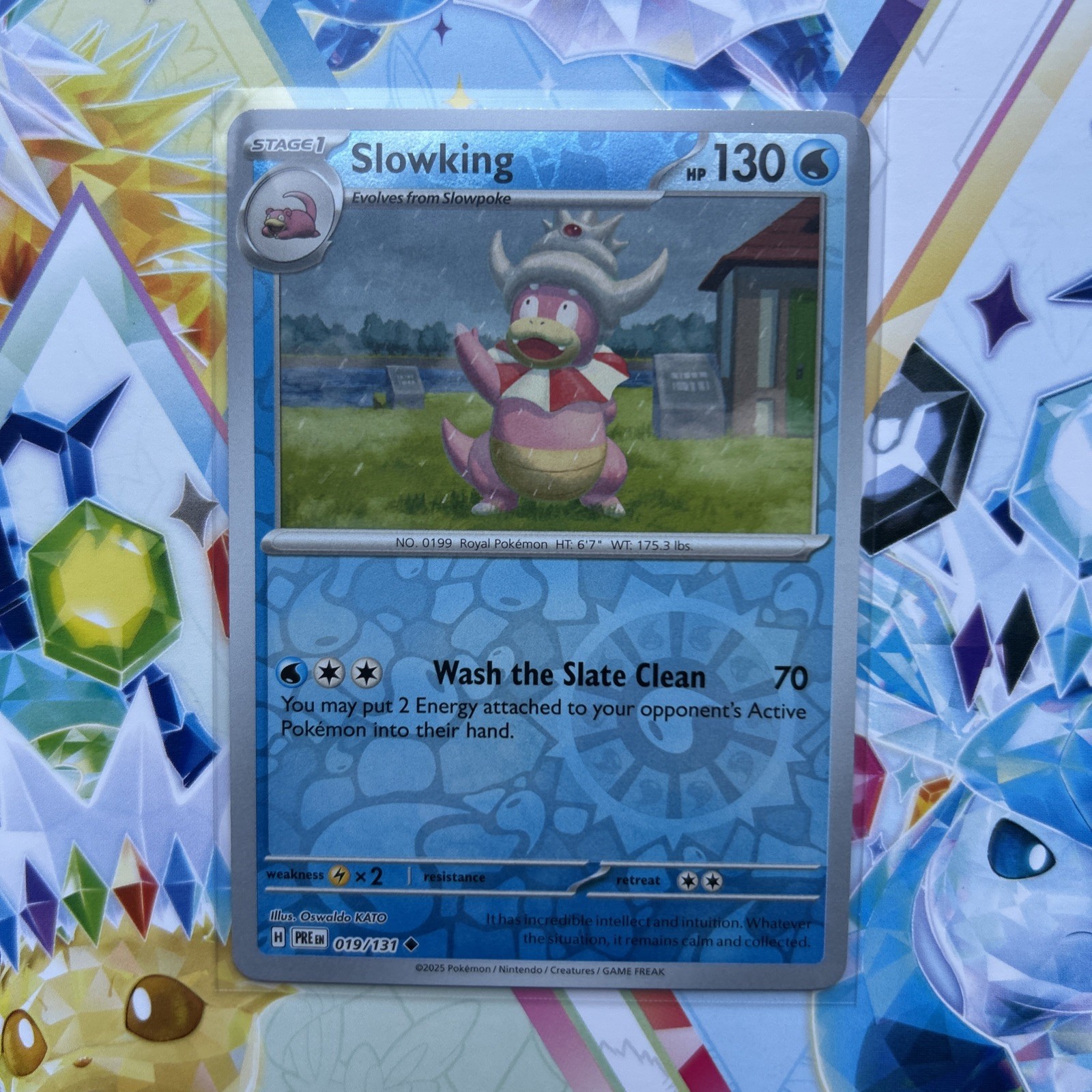 Pokémon TCG SV-Prismatic Evolutions Slowking #19/131 Uncommon Reverse Holo