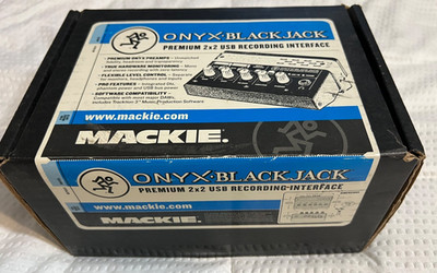 lightly used MACKIE ONYX BLACKJACK Premium 2x2 USB Recording Interface Sound AUD