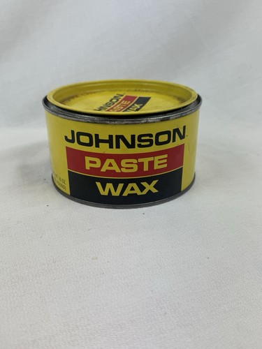 Vintage SC Johnson Wood Paste Wax 16 Oz Can Discontinued Mostly Full