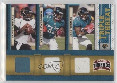 2011 Threads Triple Threat Materials /200 David Garrard Maurice Jones-Drew 1u6