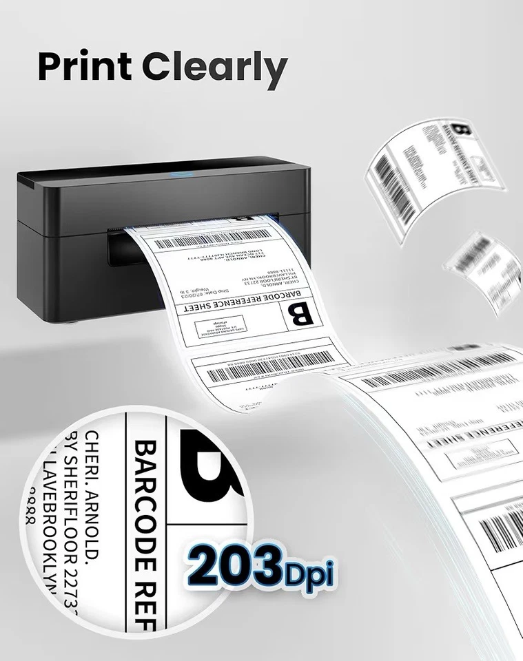 4x6 Bluetooth Thermal Label Printer - High-Speed, Portable Solution for Business - Image 2 of 4