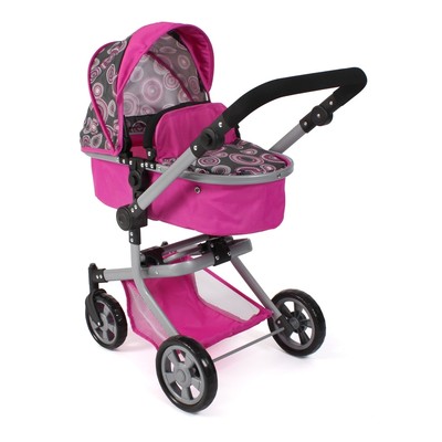 Bayer Chic 2000 Kombi-Puppenwagen MIKA Hot Pink Pearls NEU