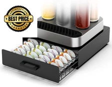 Storage Drawer for Bartesian Pods, Cocktail Pod Holder Black/40 Pods 