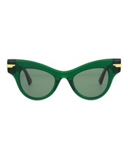 Bottega Veneta Womens Cat Eye Green Green Green Fashion Designer Eyewear