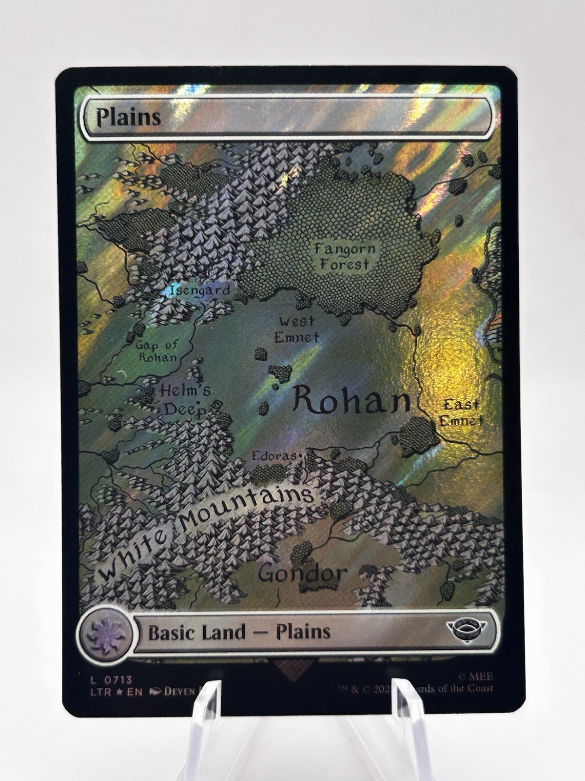 Plains 0713 Surge Foil Universes Beyond Lord of the Rings LTR MTG NM