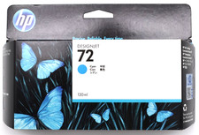 Cartucho de tinta HP 72 cian 130 ml C9371A genuino nuevo caja sellada