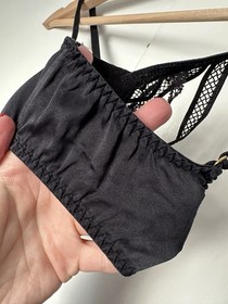 Agent Provocateur &lsquo;Tina&rsquo; Wired Lace Bra 34B Mesh Silk Black 2014 Collection Rare