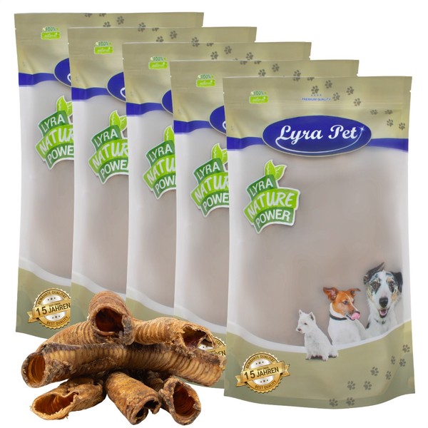 5 Kg Rinderstrossen Groß Getrocknet Kausnack Hundefutter Hund Rind Lyra Pet®-image