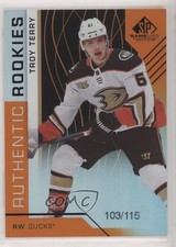 2018 SP Game Used Authentic Rookies Orange Rainbow 103/115 Troy Terry #169 hj3