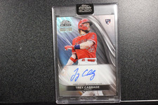 2024 TOPPS CHROME BLACK  TREY CABBAGE AUTO REFRACTOR RC /150