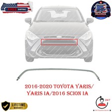 New Front Upper Bumper Trim Chrome For 2016-2020 Toyota Yaris Yaris Ia Scion Ia