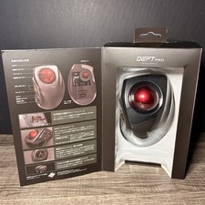 DEFT PRO Trackball Mouse, Wired, Wireless, Bl...