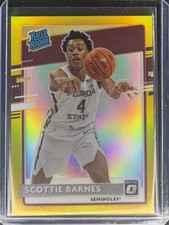 2021-22 Chronicles Draft Picks Donruss Rated Rookie Scottie Barnes Gold 7/10 FSU