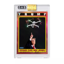 Donald Trump Limited Edition GAS New Jersey Drones Foil Trading Card 002/100