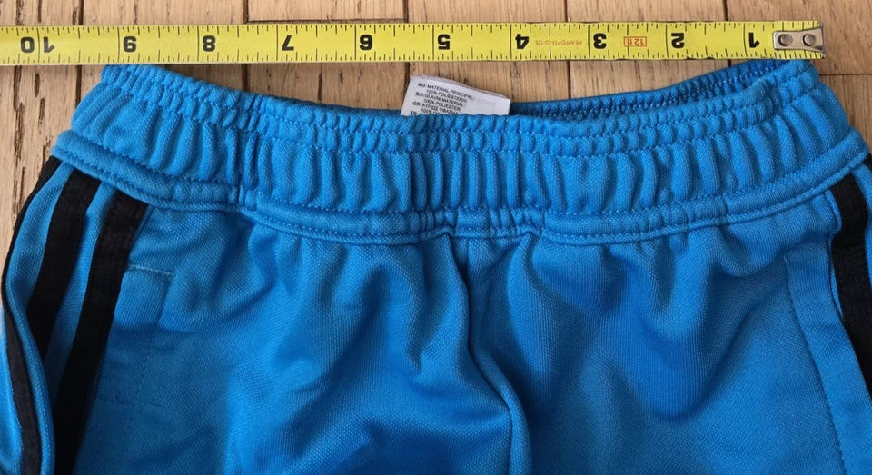 Pantalones Adidas Juveniles XS Azul Negro Tres Rayas Atlético Pista Cremallera Bolsillo Logo Foto 4 de 4