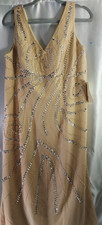 lanting dress XL beige sleeveless embellished mother of the bride formal