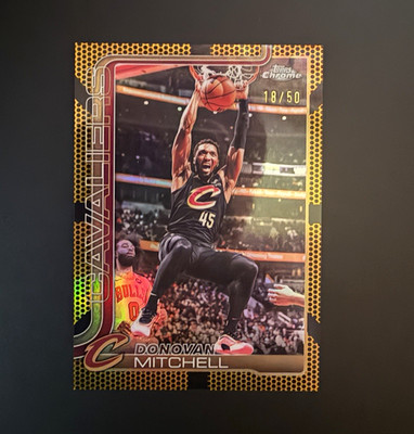 Topps 2025-26 Topps Chrome update Donovan Mitchell #19 Cavaliers /50