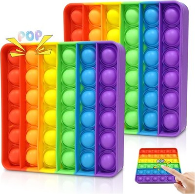Push and Pop Bubble Fidget Spielzeug 2 Stück Antistress Sensorisch für Kinder