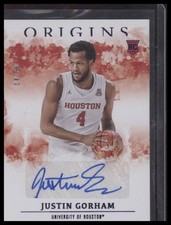 2021 Panini Chronicles Draft Picks #OR-JGO Justin Gorham Origins Auto #/49