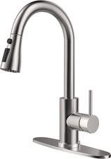 Kitchen Faucet W/ Pull-Down Spray Single Handle high arc Commercial Stainless