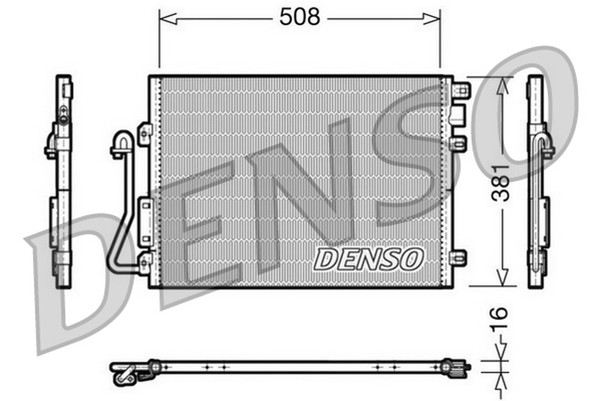 Kondensator Klimaanlage Denso DCN37001 FüR Sandero Dacia Logan Express MCV Clio-image