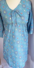 SEASALT Aqua Blue- Circles Print- Tunic/Kaftan Beach Cover Up Top BRAND NEW⛵SALE