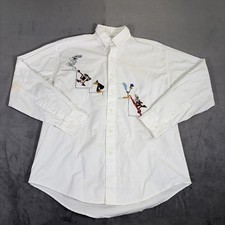 Vintage Warner Bros Studio Store Embroidered Looney Tunes Button Front Shirt Wmn