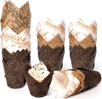 200 StüCk MuffinföRmchen Papier, Tulpe Muffins PapierföRmchen, NatüRliches