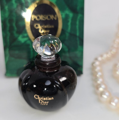 Discontinued Vintage Christian Dior Poison 0.17 oz Esprit de Parfum Boxed
