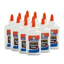Elmer's Liquid School Glue, Slime  Craft Safe  Non-Toxic, Washable, 12 of 4oz