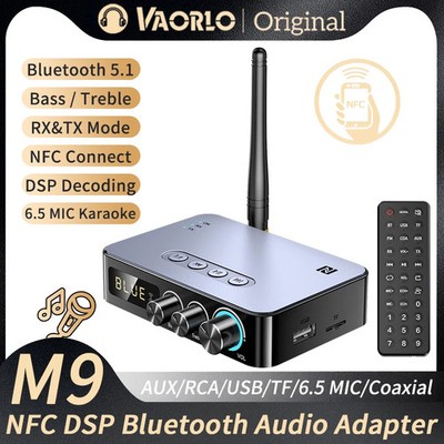 Empfänger Audio Transmitter Bluetooth M9 Pro Adapter DSP NFC AUX RCA USB TF