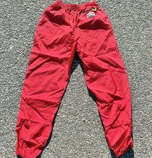Vintage Marlboro Cigarettes Adventure Team Track Wind Pants Size L Large Red