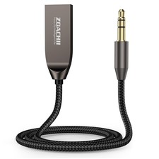 Bluetooth 5.4 Car Aux Adapter Wireless Music Streaming Handsfree Calls Kit