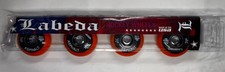 4 PK LABEDA ASPHALT ORANGE Inline Roller Hockey Wheels 80mm