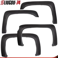 Fit For 5.8' 07-13 Chevrolet Silverado 1500 Crew Cab Factory Style Fender Flares
