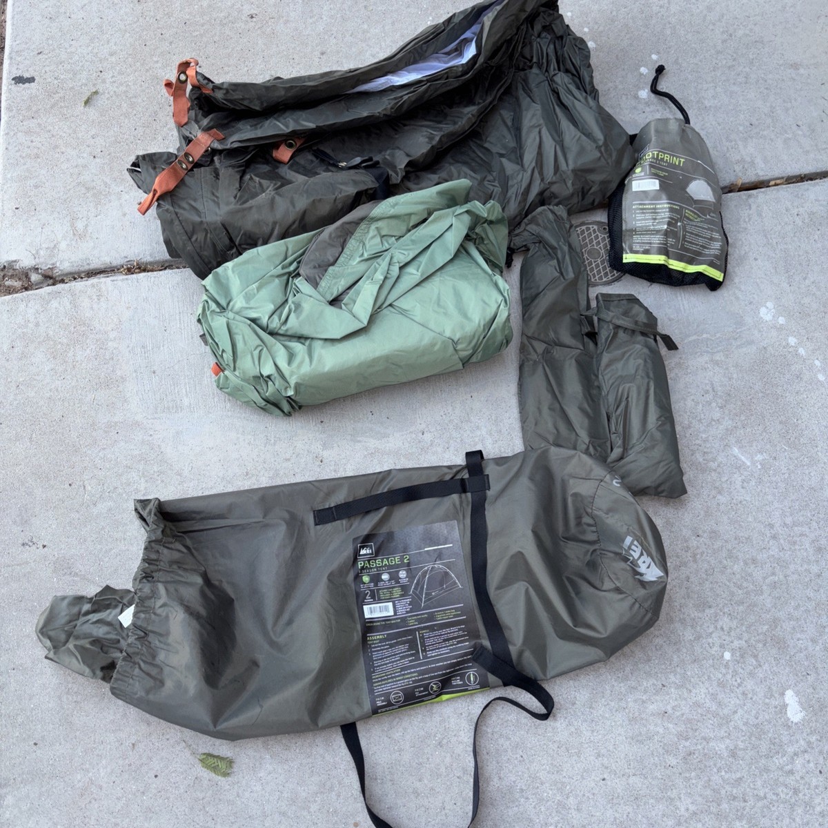 Footprint Passage Tent REI Co-Op Passage 3-Season 2-Person Camping